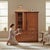 Early 19th Century Antique Georgian Mahogany Linen Press Wardrobe, 1800s For Sale - Image 5 of 10