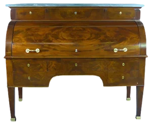 Mahogany Cylinder Office Secretaire