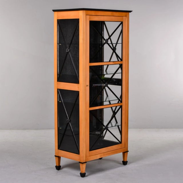 European Bespoke Deco Glazed Cabinet For Sale - Image 4 of 12