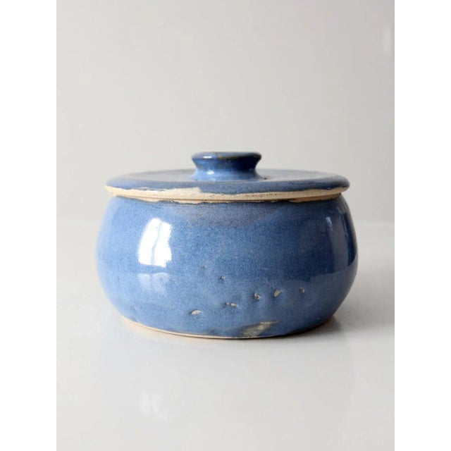 2010s Vintage Studio Pottery Bowl With Lid For Sale - Image 5 of 10