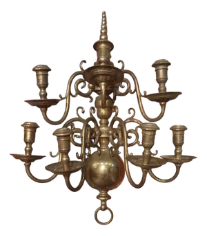 Dutch Bronze Sconces, 1870s, Set of 3