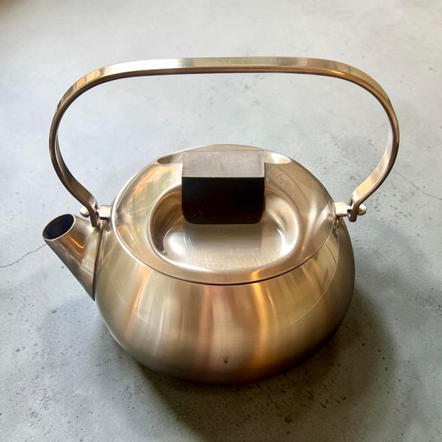 Vintage Coffee & Tea Service in Stainless Steel by Carla Nencioni & Armando Moleri, 1960s For Sale - Image 16 of 18