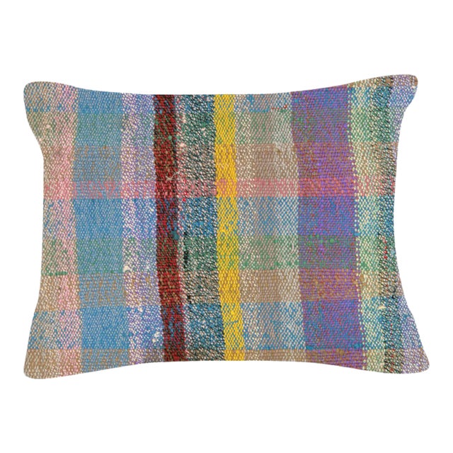 1960s Turkish Hemp Pillow - 15" X 20" For Sale
