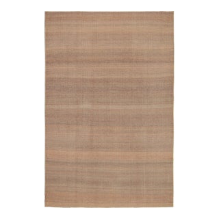 2010s Rug & Kilim’s Contemporary Kilim Rug in Peach and Greige Chevrons For Sale
