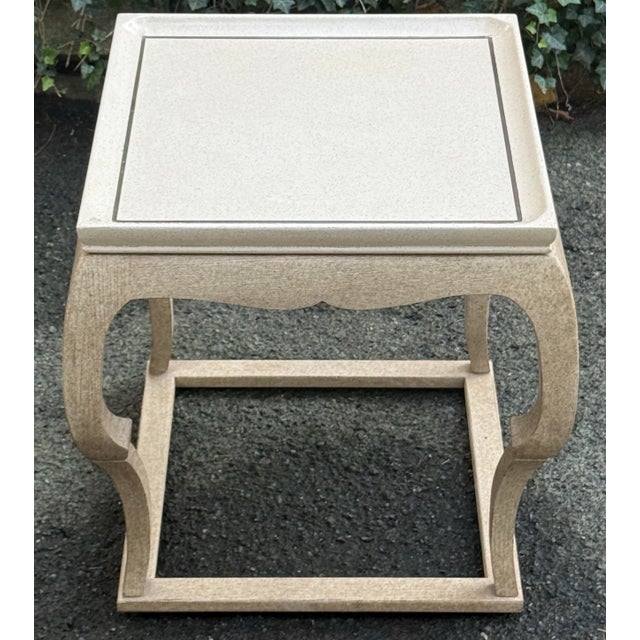 Traditional Marge Carson Sculptural End Table For Sale - Image 3 of 11