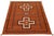 Textile Handmade Modern Navajo Style Wool Rug - Terracotta & Earth Tones - 9x12 For Sale - Image 7 of 11