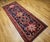 Vintage Persian Hamadan Gallery Rug, Hand-Knotted Wool, Geometric Bird Motifs Design, Navy & Red, 5x11 For Sale - Image 11 of 17
