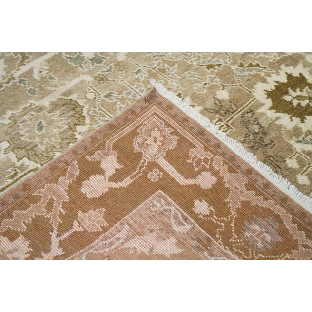 Ivory Turkish Oushak Rug 6'0" X 9'0" For Sale - Image 8 of 9