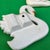 Pair of Small Vintage Ceramic Swan Figurine Wall Hangings For Sale - Image 9 of 10