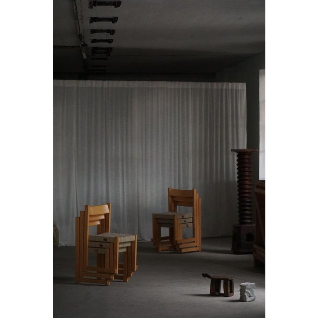 Koldinghus Chairs in Beech with Woven Seats attributed to Hans J. Wegner for Getama, 1988, Set of 6 For Sale - Image 18 of 18