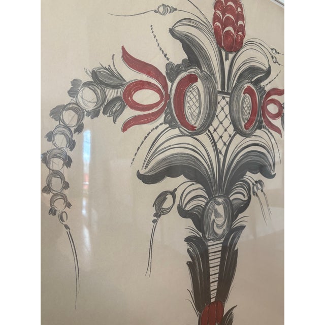 Swedish Folk Art Framed “Leksand” Print 1954 Reproduction For Sale - Image 10 of 12