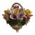Vintage Capodimonte Italy Porcelain Rose Flower Basket Crown N Original Tag For Sale