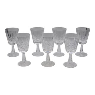 Vintage Rosslare Water Glasses by Waterford - Set of 6 + 1 For Sale