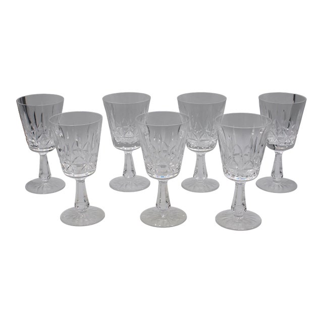 Vintage Rosslare Water Glasses by Waterford - Set of 6 + 1 For Sale