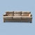 1980s Postmodern Velvet & Brass Sofa by Drexel Heritage, 1980s, Mid-Century, Hollywood Regency For Sale - Image 5 of 10