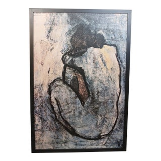 Picasso "The Blue Nude" Textured Vintage Giclée in Floater Frame For Sale