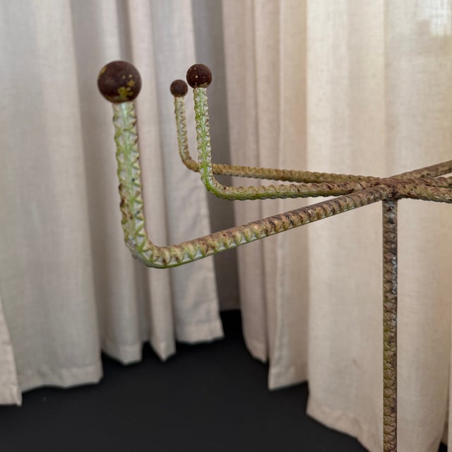 Mid 20th Century 1940s Braided Metal Graduated Millinery Display Stand Hat Rack For Sale - Image 5 of 7