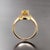Metal Natural Citrine Diamond Ring 6.5 14k Yellow Gold 1.74 TCW Certified For Sale - Image 7 of 14