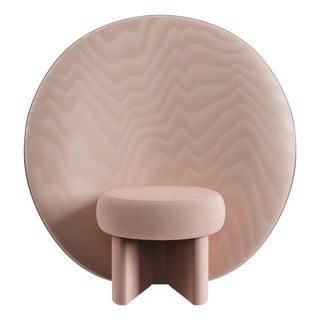 Solène Lounge Chair in Velvet from Ottiu For Sale
