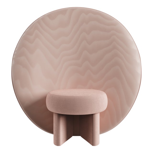 Solène Lounge Chair in Velvet from Ottiu For Sale