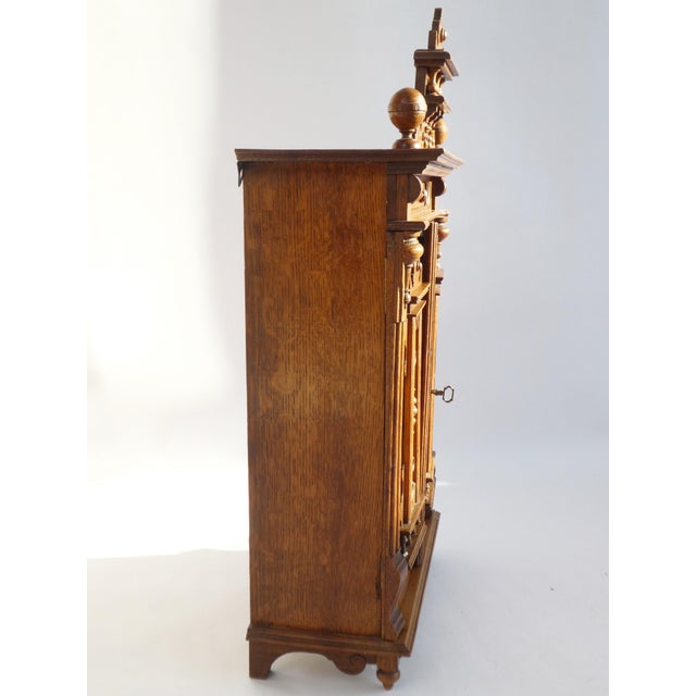 Wood Vintage Oak Cabinet, 1920s For Sale - Image 7 of 9