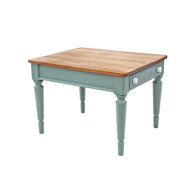 Antique c.1915 Pine Kitchen Dining Table with End Drawer – Fine Quality Furniture An early 20th-century pine kitchen...