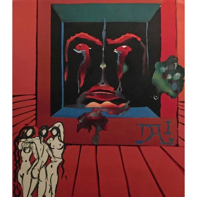 Salvador Dali "Obsession of the Heart" the World - Hand Signed Custom Framed For Sale In Denver - Image 6 of 7