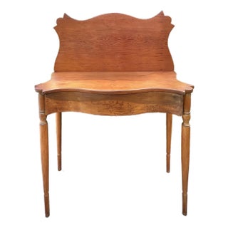 Rare Early 19th Century Antique Pine Card Table For Sale