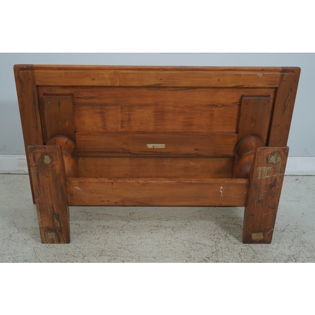 Primitive Style Distressed Finish Coffee Table For Sale - Image 11 of 12