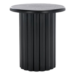 Monka Round End Table in Black For Sale