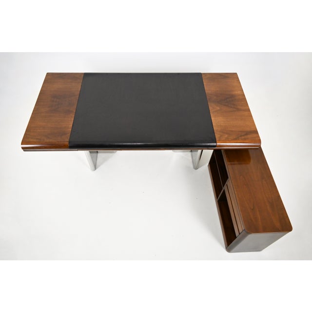 Black Italian Desk by Hans Von Klier for Skipper, 1970s For Sale - Image 8 of 16