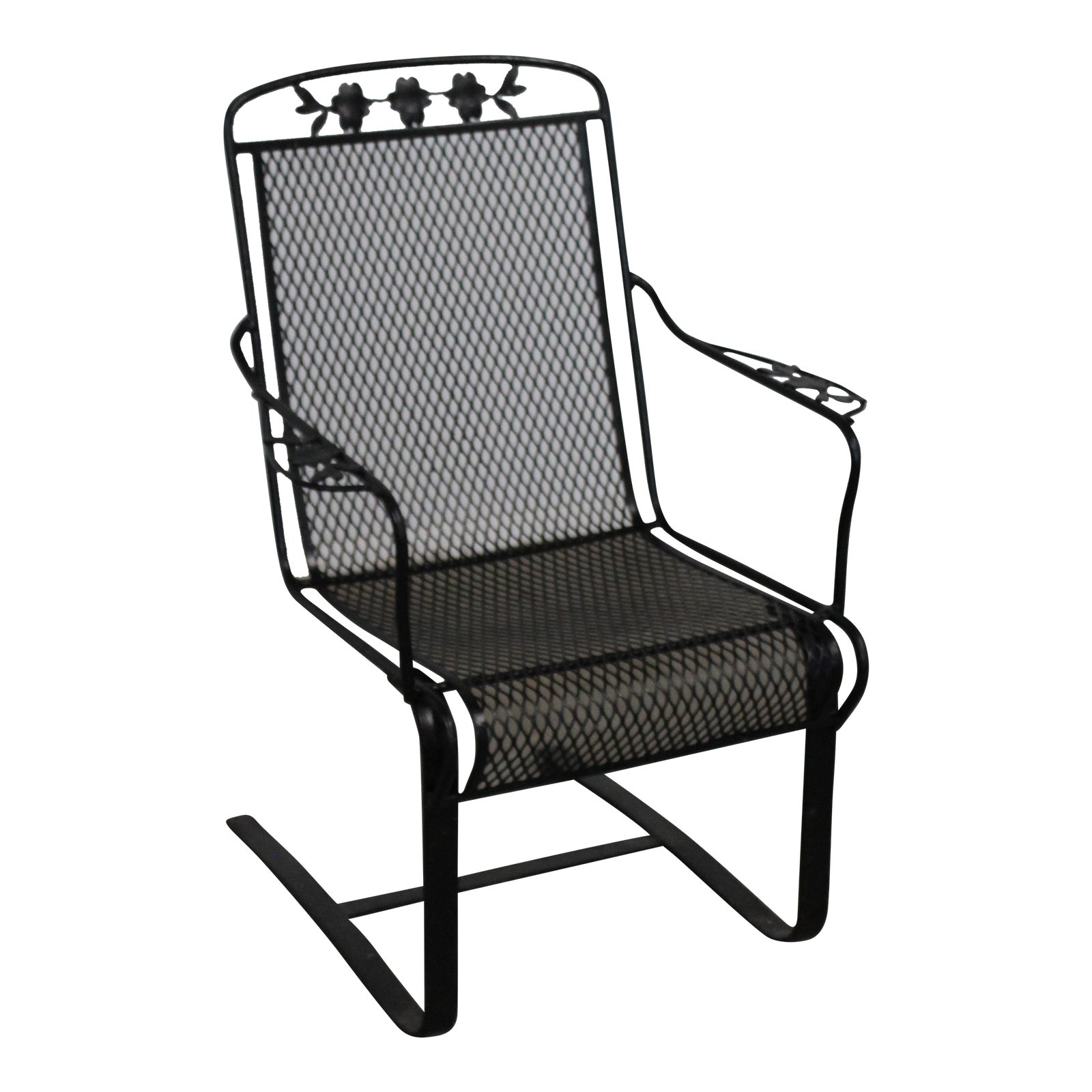 MidCentury Modern Woodard Springer Rocker Patio Lounge Chair Chairish