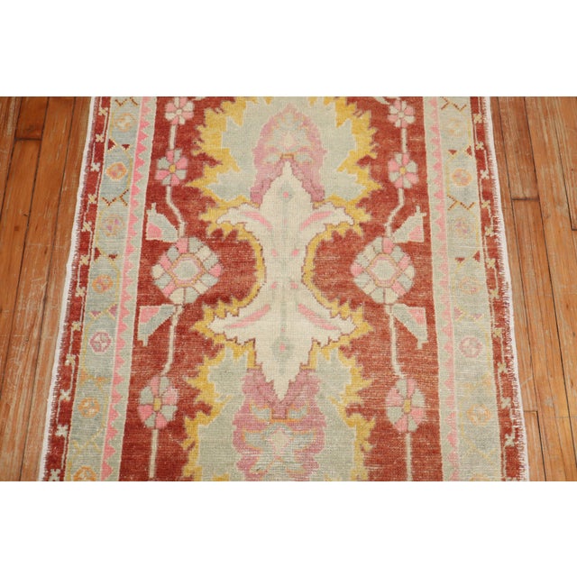 Mid 20th Century Vintage Zabihi Collection Turkish Anatolian Small Room Rug - 6'6" x 10' For Sale - Image 5 of 8