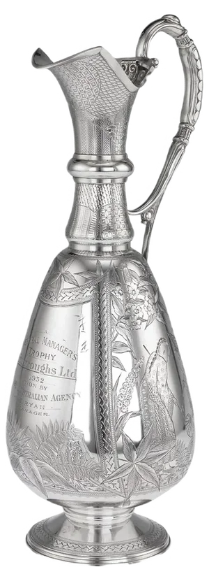 19th Century Victorian Style Silver Wine Jug, 1879