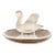 Lalique Art Deco Frosted Crystal Swan Ring Dish For Sale