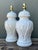 Vintage Glazed Ceramic Bamboo Lamps - A Pair For Sale - Image 12 of 12