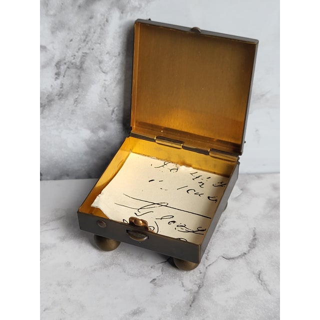 Mid 20th Century 20th Century Ornate Brass Copper Trinket Box For Sale - Image 5 of 9