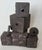 Ceramic "Cubism Extreme" Artisan Ceramic Black Cubes Set of 5 For Sale - Image 7 of 9