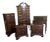 1980s Ethan Allen Georgian Court Nightstands, Lingerie Chest, Highboy Dresser and Desk For Sale