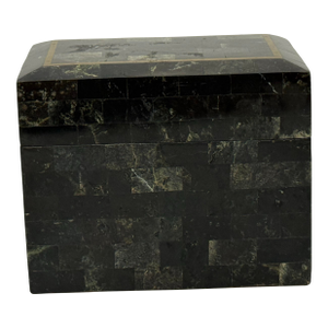 1980's Tessellated Stone Maitland Smith Decorative Box