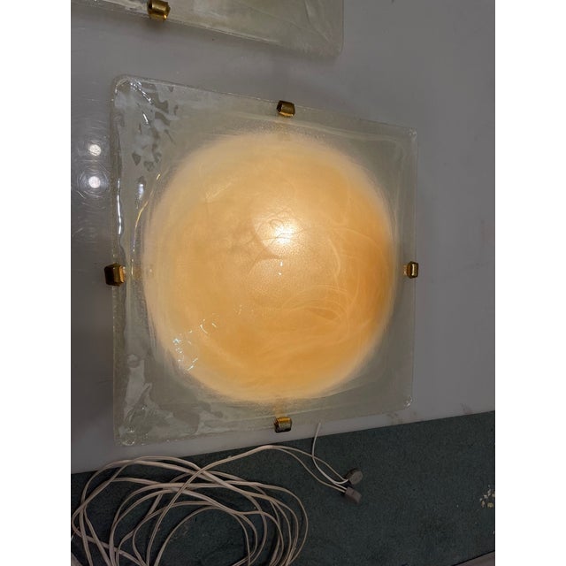 Murano Glass Flushmounts, 1980s, Set of 2 For Sale - Image 13 of 15