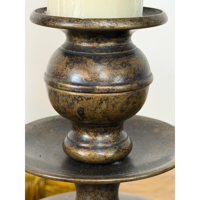 Mid 20th Century English Brass Table Lamps - Lion Paw Feet With Original Shades - a Pair For Sale - Image 12 of 15