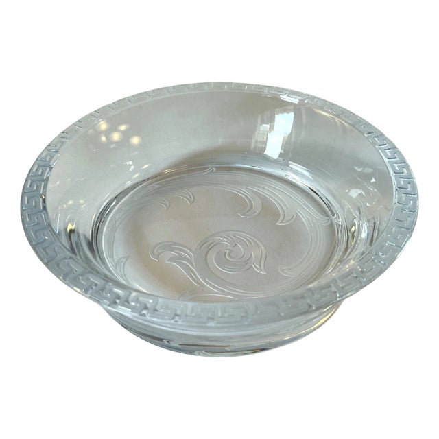 Versace for Rosenthal Crystal Bowl For Sale
