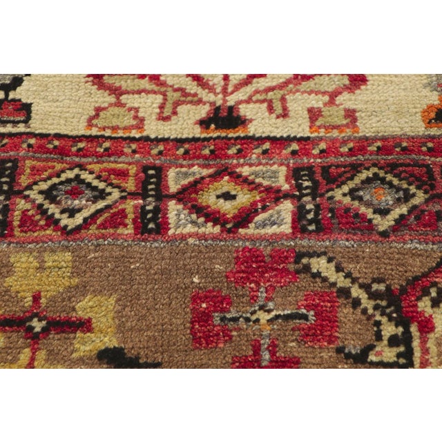 Mid 20th Century Vintage Turkish Oushak Rug - 04'02 X 08'10 For Sale - Image 5 of 10