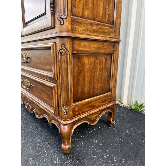 Drexel 1980s Drexel Brittany Collection Bedroom Clothing Armoire For Sale - Image 4 of 12