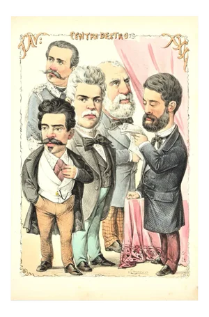 Centro Destro - Lithograph by A. Maganaro - 1872 1872
