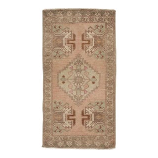 A Vintage Turkish Yastik Rug 1'7 X 3' For Sale