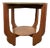 Round Oak Side Table in Art Deco Style, 1930s For Sale