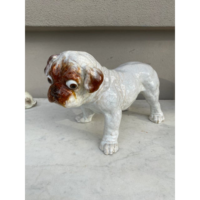 Terracotta Majolica Bulldog Bavent Filmont, Circa 1900 For Sale In Austin - Image 6 of 8