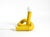 Rare pop art yellow floor lamp made of plastic tubing. manufactured in 1971 by wavin. Made in italy. great, typical...